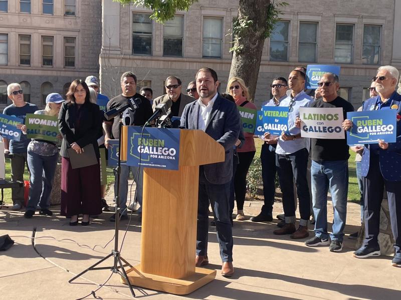 Gallego leads Lake in AZ U.S. Senate race