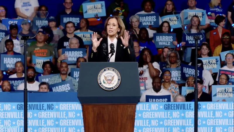 Unlike Obama, Harris stays away from race, gender in campaign rally