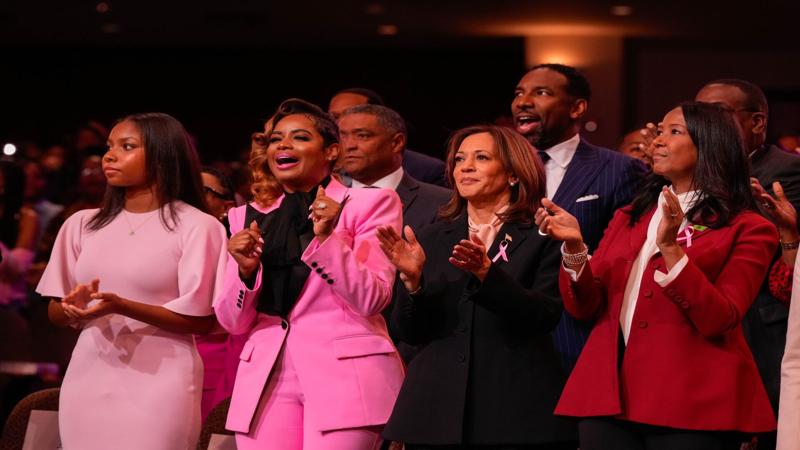 Harris campaigns to keep Black voters on her side, especially the men