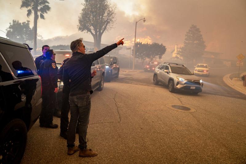 Biden promises federal aid as wildfires continue to blaze across Los Angeles