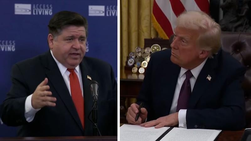 WATCH: Pritzker clashes with Trump on immigration, economy