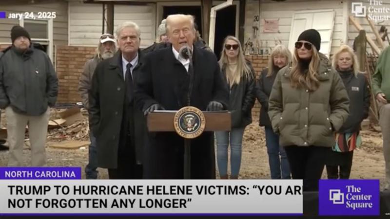 WATCH: Trump promises help to western North Carolina, maybe an end to FEMA