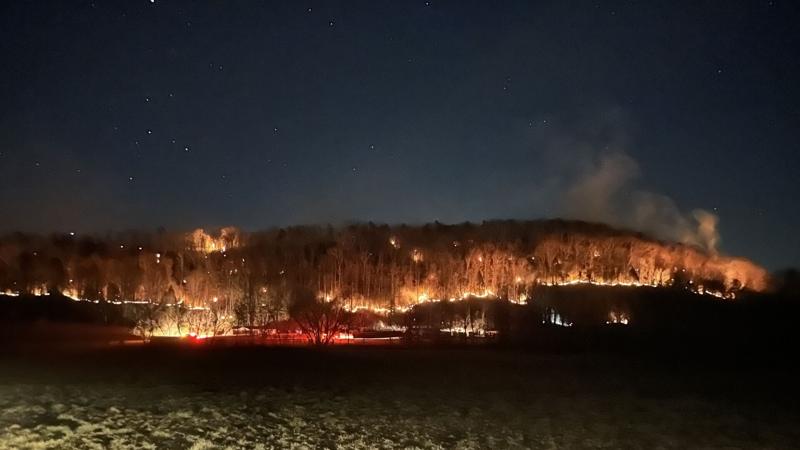 Two wildfires burn in mountains of Helene-damaged North Carolina