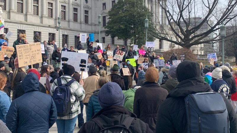 Harrisburg joins nationwide Trump protests