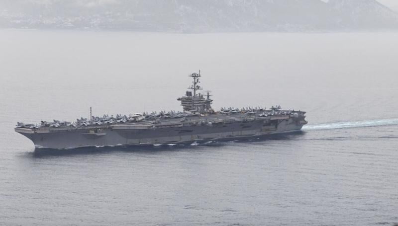 U.S. aircraft carrier collides with merchant ship in Mediterranean Sea